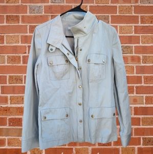 Nordstrom collection cream casual jacket size M